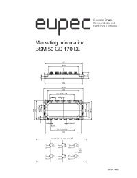 Datasheet BSM50GD170DL manufacturer Eupec