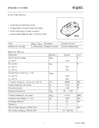 Datasheet BYM600A170DN2 manufacturer Eupec