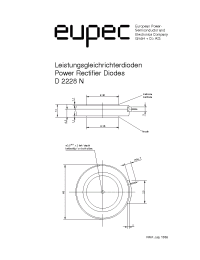 Datasheet D2228N-600 manufacturer Eupec