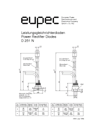 Datasheet D251N-800 manufacturer Eupec