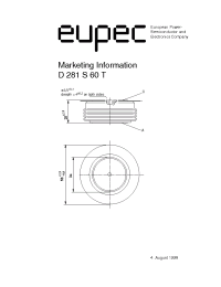 Datasheet D281S manufacturer Eupec