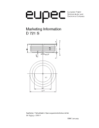 Datasheet D721S manufacturer Eupec