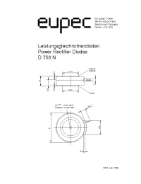 Datasheet D758N-800 manufacturer Eupec