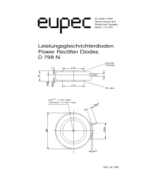 Datasheet D798N manufacturer Eupec