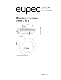 Datasheet D921S manufacturer Eupec