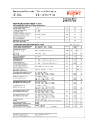 Datasheet FS10R12YT3 manufacturer Eupec