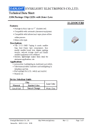 Datasheet 11-21SOC/TR8 manufacturer Everlight