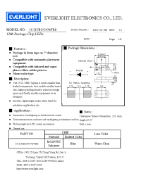 Datasheet 15-21UBC/C470/TR8 manufacturer Everlight