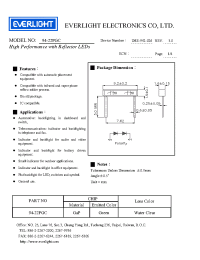 Datasheet 94-22PGC manufacturer Everlight