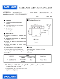Datasheet 94-22UBC/C470 manufacturer Everlight