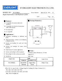 Datasheet 94-22UBGC manufacturer Everlight