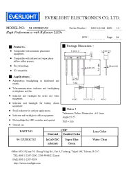 Datasheet 94-22UBGC/S2 manufacturer Everlight