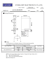Datasheet A2214-2B/4HGW manufacturer Everlight