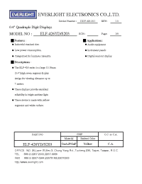 Datasheet ELF-426YD/S203 manufacturer Everlight