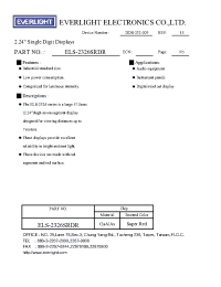 Datasheet ELS-2326SRDR manufacturer Everlight