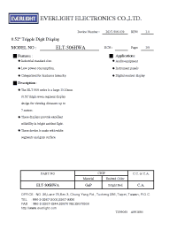 Datasheet ELT-506HWA manufacturer Everlight