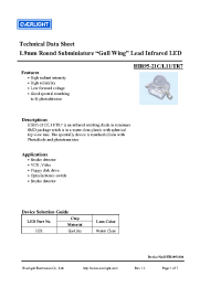 Datasheet HIR95-21C/L11/TR7 manufacturer Everlight