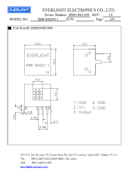 Datasheet IRM-8420N-1 manufacturer Everlight