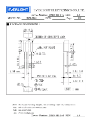 Datasheet IRM-8801 manufacturer Everlight
