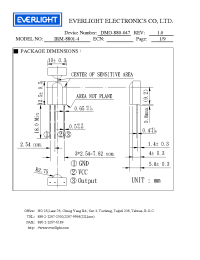 Datasheet IRM-8801-4 manufacturer Everlight