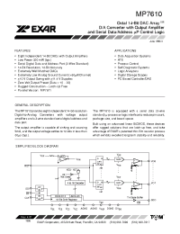 Datasheet MP7610BS manufacturer Exar