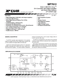 Datasheet MP7612 manufacturer Exar
