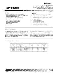 Datasheet MP7680KN manufacturer Exar