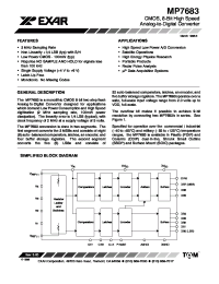 Datasheet MP7683JN manufacturer Exar