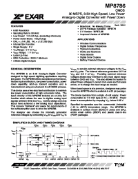 Datasheet MP8785 manufacturer Exar