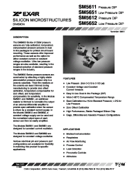 Datasheet SM5612 manufacturer Exar