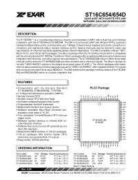Datasheet ST16654D manufacturer Exar