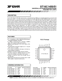 Datasheet ST16C1450/51 manufacturer Exar