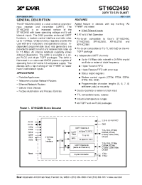 Datasheet ST16C2450CJ44 manufacturer Exar