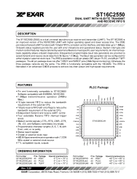 Datasheet ST16C2550CQ48 manufacturer Exar