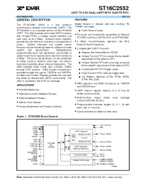 Datasheet ST16C2552CJ manufacturer Exar
