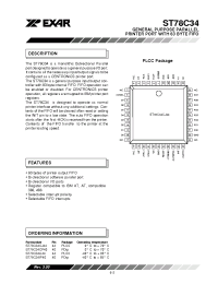Datasheet ST78C34CJ44 manufacturer Exar