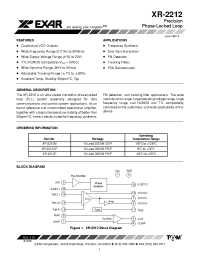 Datasheet XR-2212CP manufacturer Exar