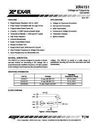 Datasheet XR4151P manufacturer Exar