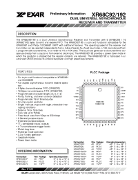 Datasheet XR68C192/XR88C192 manufacturer Exar