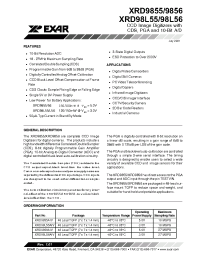 Datasheet XRD9856AIV manufacturer Exar