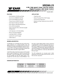 Datasheet XRD98L23ACD manufacturer Exar