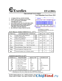 Datasheet EFA1200A manufacturer Excelics