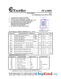 Datasheet EFA240D manufacturer Excelics