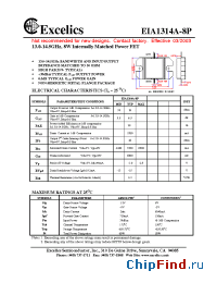 Datasheet EIA1314A-8P manufacturer Excelics