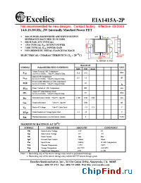 Datasheet EIA1415A-2P manufacturer Excelics