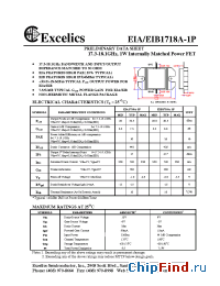 Datasheet EIA1718A-1P manufacturer Excelics