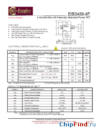 Datasheet EIB3439-4P manufacturer Excelics