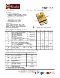 Datasheet EID1112-5 manufacturer Excelics