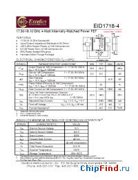Datasheet EID1718-4 manufacturer Excelics