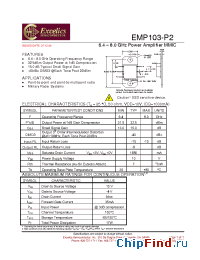 Datasheet EMP103-P2 manufacturer Excelics